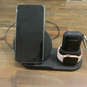 Fast Charge 3 in one charging dock for iPhone, watch and AirPods